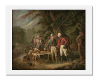 MFA Prints archival replica print of John Blake White, General Francis Marion Inviting A British Officer to Share His Meal from the Museum of Fine Arts, Boston collection.
