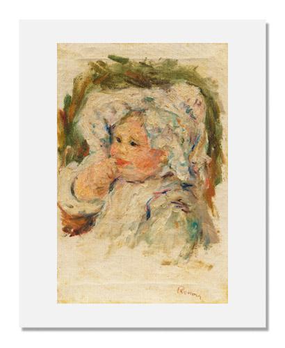 MFA Prints archival replica print of Pierre-Auguste Renoir, Portrait of a Young Child from the Museum of Fine Arts, Boston collection.