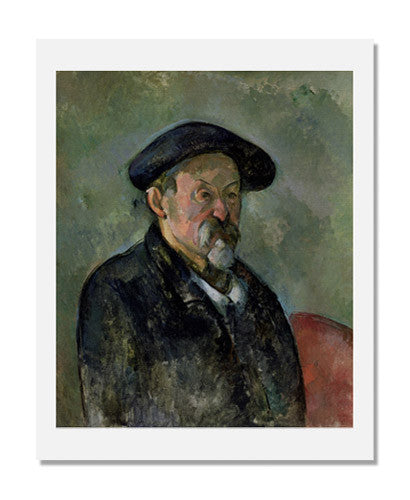 MFA Prints archival replica print of Paul Cézanne, Self Portrait with a Beret from the Museum of Fine Arts, Boston collection.