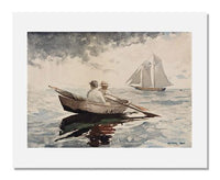 MFA Prints archival replica print of Winslow Homer, Two Boys Rowing from the Museum of Fine Arts, Boston collection.