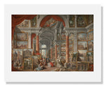MFA Prints archival replica print of Giovanni Paolo Pannini, Picture Gallery with Views of Modern Rome from the Museum of Fine Arts, Boston collection.