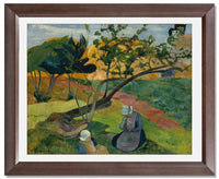 MFA Prints archival replica print of Paul Gauguin, Landscape with Two Breton Women from the Museum of Fine Arts, Boston collection.