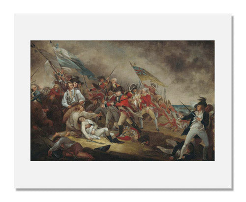 MFA Prints archival replica print of John Trumbull, The Death of General Warren at the Battle of Bunker's Hill, 17 June, 1775 from the Museum of Fine Arts, Boston collection.