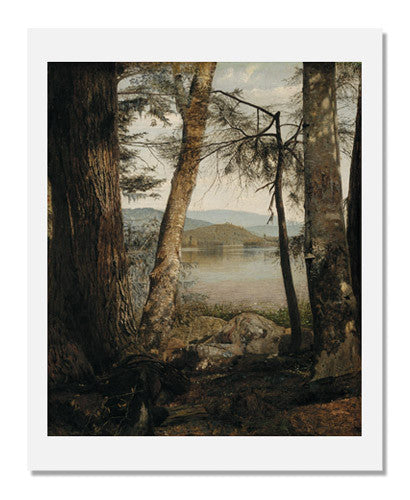 MFA Prints archival replica print of William James Stillman, Study on Upper Saranac Lake from the Museum of Fine Arts, Boston collection.