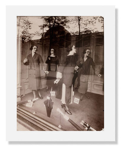 MFA Prints archival replica print of Jean Eugène Auguste Atget, Window Display Mannequins from the Museum of Fine Arts, Boston collection.