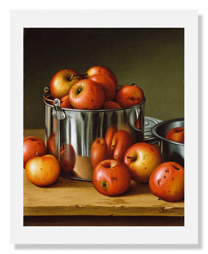 MFA Prints archival replica print of Levi Wells Prentice, Apples in a Tin Pail from the Museum of Fine Arts, Boston collection.