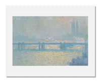 MFA Prints archival replica print of Claude Monet, Charing Cross Bridge (overcast day) from the Museum of Fine Arts, Boston collection.