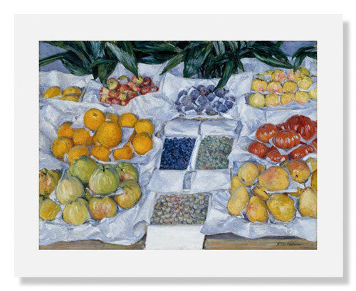 Gustave Caillebotte, Fruit Displayed on a Stand | MFA Prints