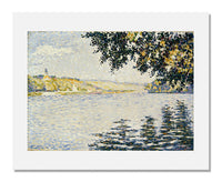 MFA Prints archival replica print of Paul Signac, View of the Seine at Herblay from the Museum of Fine Arts, Boston collection.