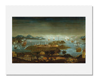MFA Prints archival replica print of Winthrop Chandler, The Battle of Bunker Hill from the Museum of Fine Arts, Boston collection.