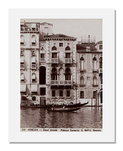 MFA Prints archival replica print of Carlo Naya, Canal Grande Palazzo Contarini, Venice from the Museum of Fine Arts, Boston collection.