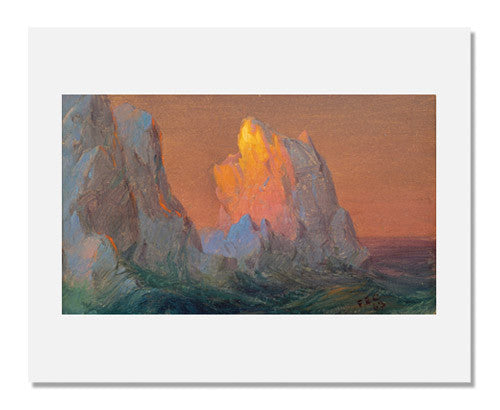 MFA Prints archival replica print of Frederic Edwin Church, Icebergs from the Museum of Fine Arts, Boston collection.