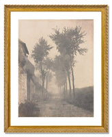 MFA Prints archival replica print of Eugène Cuvelier, Lane in Fog, Arras from the Museum of Fine Arts, Boston collection.