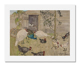 MFA Prints archival replica print of Theodorus van Hoytema, Poultry Yard from the Museum of Fine Arts, Boston collection.