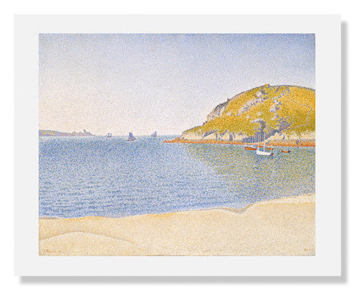 MFA Prints archival replica print of Paul Signac, Port of Saint Cast from the Museum of Fine Arts, Boston collection.