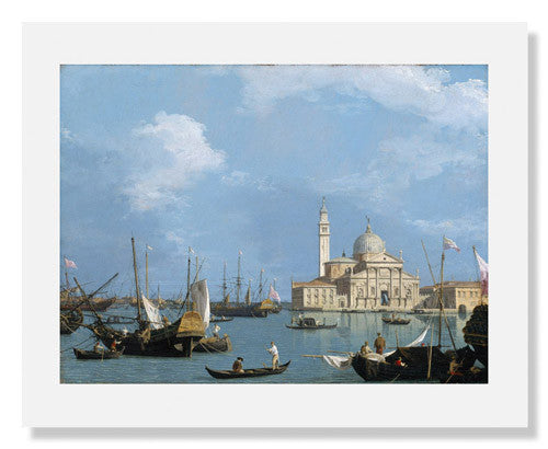 MFA Prints archival replica print of Canaletto, San Giorgio Maggiore: from the Bacino di S. Marco from the Museum of Fine Arts, Boston collection.