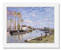 MFA Prints archival replica print of Alfred Sisley, The Loing at Saint Mammès from the Museum of Fine Arts, Boston collection.