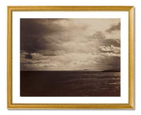 MFA Prints archival replica print of Gustave Le Gray,Cloudy Sky The Mediterranean with Mount Agde from the Museum of Fine Arts, Boston collection.