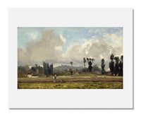 MFA Prints archival replica print of Constant Troyon, Field outside Paris from the Museum of Fine Arts, Boston collection.