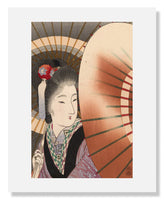 MFA Prints archival replica print of Tomioka Eisen, Woman with Umbrellas from the Museum of Fine Arts, Boston collection.