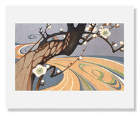 MFA Prints archival replica print of Blossoming Plum Tree by a River from the Museum of Fine Arts, Boston collection.