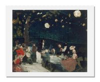 MFA Prints archival replica print of Robert Earle Henri, Café by Night with Japanese Lanterns from the Museum of Fine Arts, Boston collection.