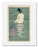 MFA Prints archival replica print of Ichijō Narumi, Female Nude Seated in Water from the Museum of Fine Arts, Boston collection.