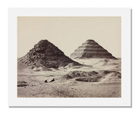 MFA Prints archival replica print of Francis Frith, The Pyramids of Sakkarah from the Museum of Fine Arts, Boston collection.