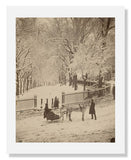 MFA Prints archival replica print of Josiah Johnson Hawes, Snow Scene on the Boston Common from the Museum of Fine Arts, Boston collection.