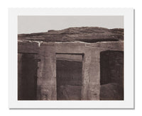 MFA Prints archival replica print of Félix Teynard, Monument Carved in Bedrock Pillars and Carved Sculptures of Left Side Ed Derr, Nubia from the Museum of Fine Arts, Boston collection.