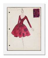 MFA Prints archival replica print of Arnold Scaasi, Sketch book Fall 1960 from the Museum of Fine Arts, Boston collection.