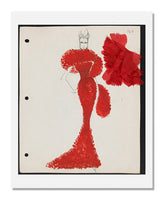 MFA Prints archival replica print of Arnold Scaasi, Sketch book Couture 1964 from the Museum of Fine Arts, Boston collection.