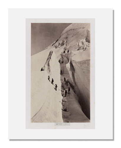 MFA Prints archival replica print of Auguste Rosalie Bisson, Le Crevasse (Savoie) from the Museum of Fine Arts, Boston collection.