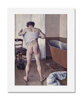 MFA Prints archival replica print of Gustave Caillebotte, Man at His Bath from the Museum of Fine Arts, Boston collection.