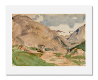 MFA Prints archival replica print of John Singer Sargent, Saas Fee, Switzerland from the Museum of Fine Arts, Boston collection.