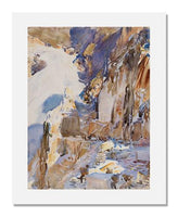 MFA Prints archival replica print of John Singer Sargent, Carrara: A Quarry from the Museum of Fine Arts, Boston collection.