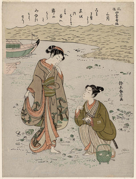 Suzuki Harunobu, The Third Month (Sangatsu), from the series Popular Customs and the Poetic Immortals in the Four Seasons (Fūzoku shiki kasen)