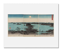 MFA Prints archival replica print of Utagawa Hiroshige I, Eight Views of Kanazawa at Night from the Museum of Fine Arts, Boston collection.