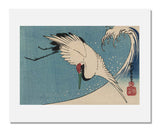 MFA Prints archival replica print of Utagawa Hiroshige I, Crane Flying over Wave from the Museum of Fine Arts, Boston collection.