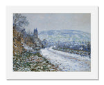 MFA Prints archival replica print of Claude Monet, Entrance to the Village of Vétheuil in Winter from the Museum of Fine Arts, Boston collection.