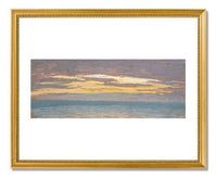 MFA Prints archival replica print of Claude Monet, View of the Sea at Sunset from the Museum of Fine Arts, Boston collection.