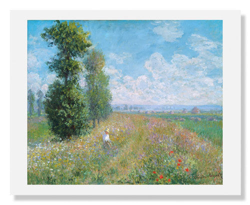MFA Prints archival replica print of Claude Monet, Meadow with Poplars from the Museum of Fine Arts, Boston collection.