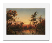 MFA Prints archival replica print of Régis François Gignoux, View, Dismal Swamp, North Carolina from the Museum of Fine Arts, Boston collection.