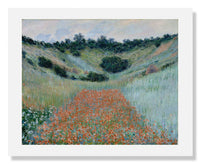 MFA Prints archival replica print of Claude Monet, Poppy Field in a Hollow near Giverny from the Museum of Fine Arts, Boston collection.