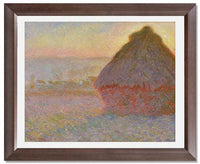 MFA Prints archival replica print of Claude Monet, Grainstack (Sunset) from the Museum of Fine Arts, Boston collection.