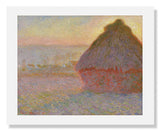 MFA Prints archival replica print of Claude Monet, Grainstack (Sunset) from the Museum of Fine Arts, Boston collection.