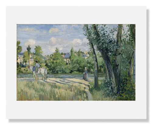 MFA Prints archival replica print of Camille Pissarro, Sunlight on the Road, Pontoise from the Museum of Fine Arts, Boston collection.