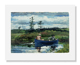 MFA Prints archival replica print of Winslow Homer, The Blue Boat from the Museum of Fine Arts, Boston collection.