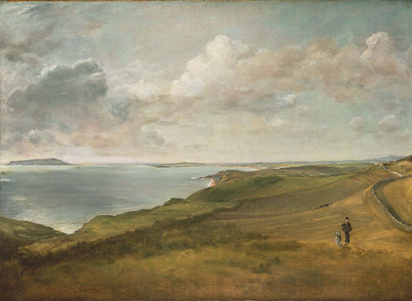 John Constable, Weymouth Bay from the Downs above Osmington Mills