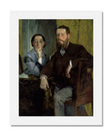 MFA Prints archival replica print of Edgar Degas, Edmondo and Thérèse Morbilli from the Museum of Fine Arts, Boston collection.